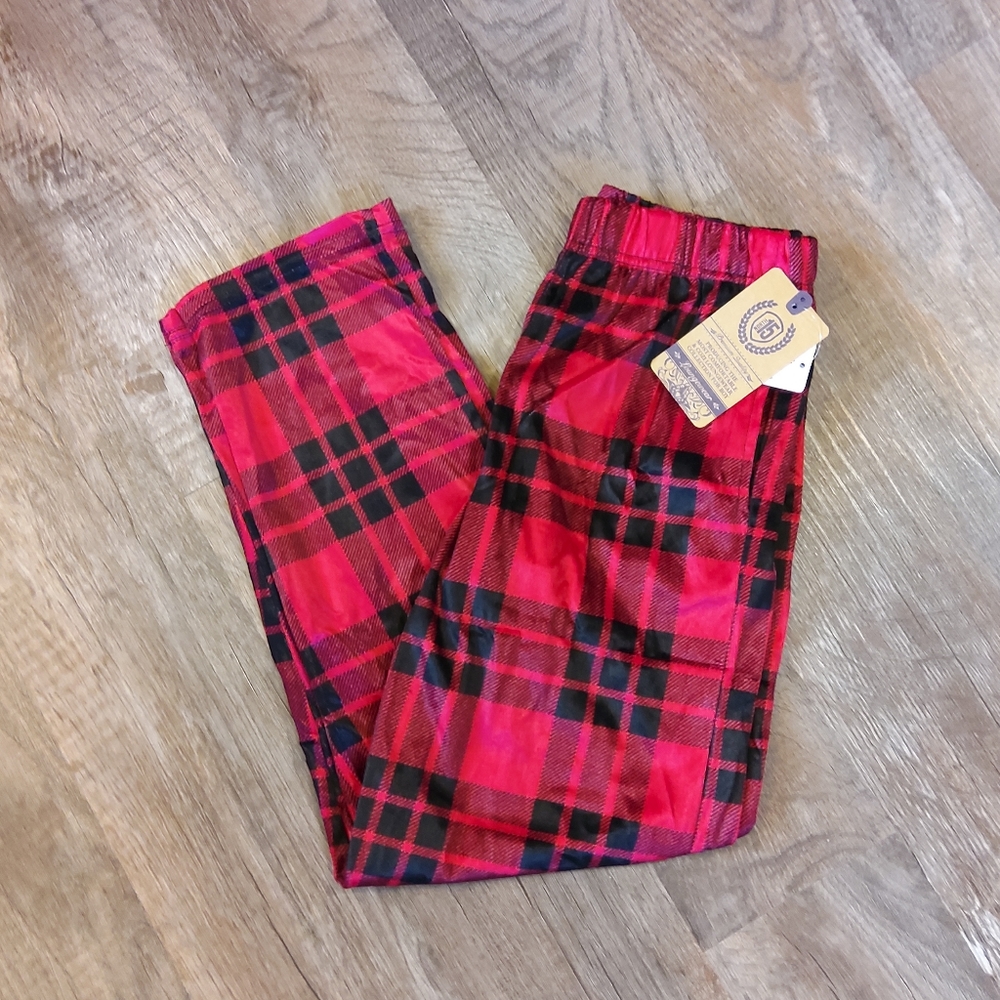 North 15 Youth Boy's Plaid Lounge Pants NWT - 14/16